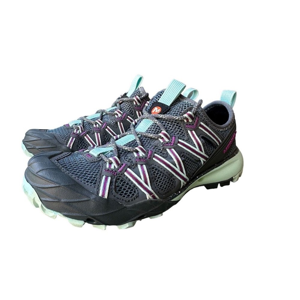 Merrell Shoes Choprock Blue Smoke Outdoor Comfort Hiking Shoes Women' s 6 NWOT - Picture 8 of 15